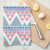 Tribal aztec kleurig patroon theedoek (Quarter Fold)