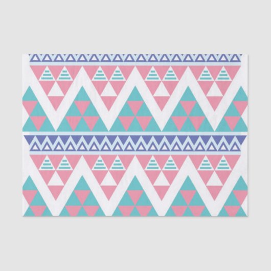 Tribal aztec kleurig patroon tissuepapier (Voorkant)