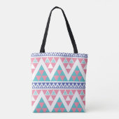 Tribal aztec kleurig patroon tote bag (Achterkant)