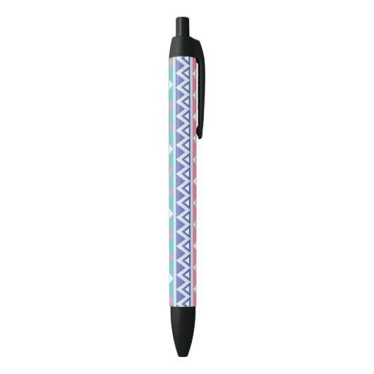 Tribal aztec kleurig patroon zwarte inkt pen (Achterkant (Verticaal))
