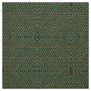 Tribal Aztec Moss Green Turquoise Burlap Weave Stof