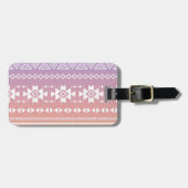 Tribal aztec ombre patroon bagagelabel (Voorkant horizontaal)