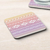 Tribal aztec ombre patroon bier onderzetter (Linkerzijde)