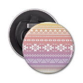Tribal aztec ombre patroon button flesopener (Voorkant)