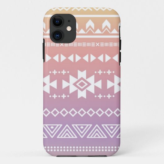 Tribal aztec ombre patroon Case-Mate iPhone case (Achterkant)