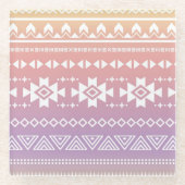 Tribal aztec ombre patroon glazen onderzetter (Voorkant)