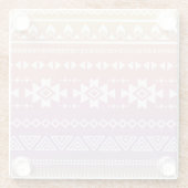 Tribal aztec ombre patroon glazen onderzetter (Achterkant)