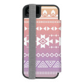 Tribal aztec ombre patroon incipio iPhone portemonnee hoesje (Agenda Achterkant)