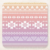 Tribal aztec ombre patroon kartonnen onderzetters (Voorkant)