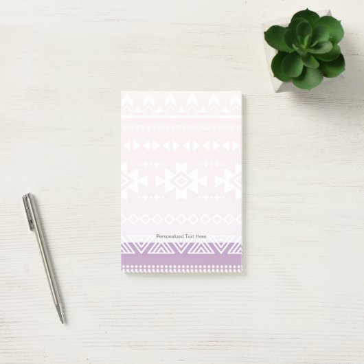Tribal aztec ombre patroon post-it® notes (Kantoor)