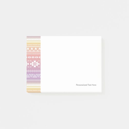 Tribal aztec ombre patroon post-it® notes (Voorkant)