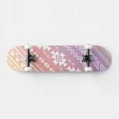 Tribal aztec ombre patroon skateboard (Horizontaal)