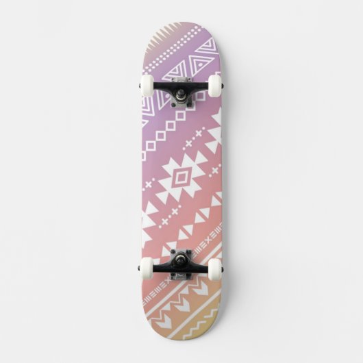 Tribal aztec ombre patroon skateboard (Voorkant)