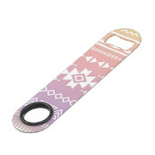 Tribal aztec ombre patroon speed flessenopener (Achterkant Gekanteld)