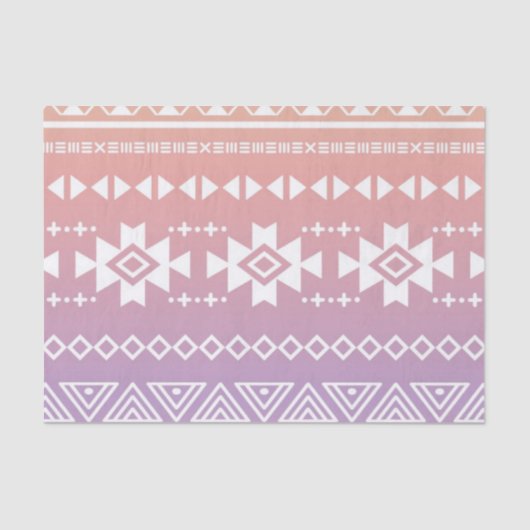 Tribal aztec ombre patroon tissuepapier (Voorkant)