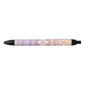 Tribal aztec ombre patroon zwarte inkt pen (Voorkant)