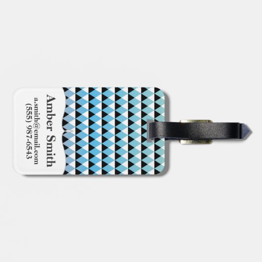 Tribal Aztec Ombre Pattern Bagagelabel (Achterkant horizontaal)