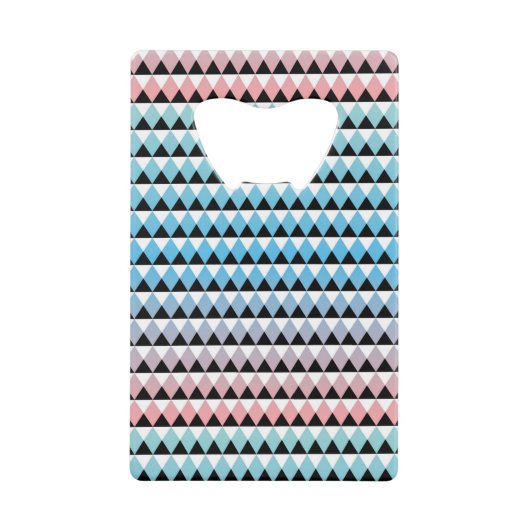 Tribal Aztec Ombre Pattern Creditkaart Flessenopener (Voorkant)