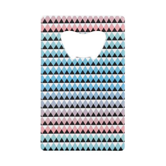 Tribal Aztec Ombre Pattern Creditkaart Flessenopener (Achterkant)