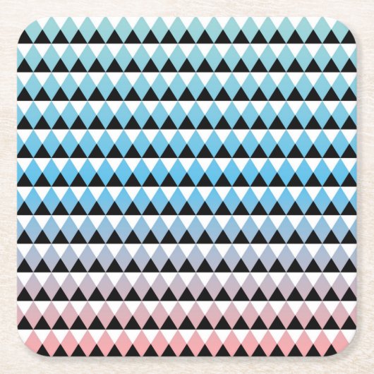 Tribal Aztec Ombre Pattern Kartonnen Onderzetters (Voorkant)