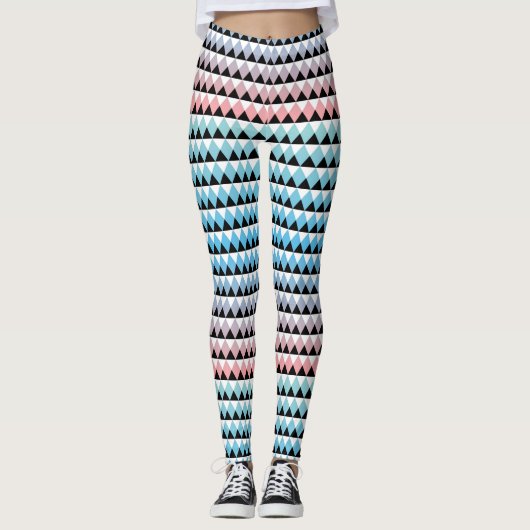 Tribal Aztec Ombre Pattern Leggings (Voorkant)
