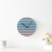 Tribal Aztec Ombre Pattern Ronde Klok (Huis)
