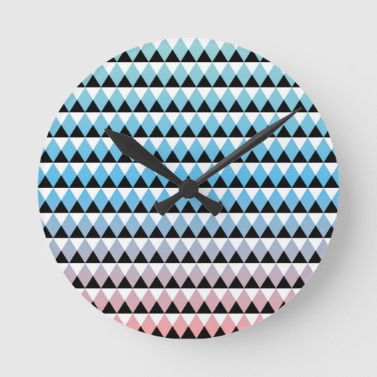 Tribal Aztec Ombre Pattern Ronde Klok (Voorkant)