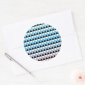 Tribal Aztec Ombre Pattern Ronde Sticker (Envelop)