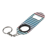 Tribal Aztec Ombre Pattern Sleutelhanger Flessenopener (Voorkant Gekanteld)