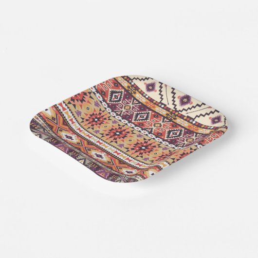 Tribal Aztec Papieren Bordje (Gebogen)