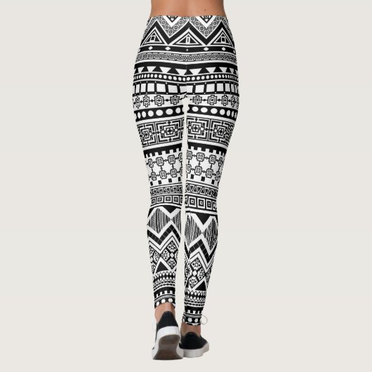 Tribal Aztec patroon Leggings (Achterkant)