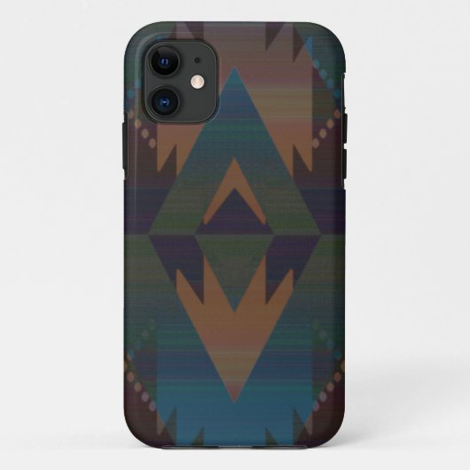 Tribal Aztec Patroon Zuidwest Design Telefoon Case (Achterkant)