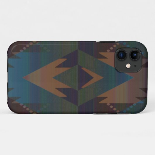 Tribal Aztec Patroon Zuidwest Design Telefoon Case (Achterkant (horizontaal))