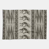 Tribal Aztec Pattern Kokopelli Southwest Theedoek (Horizontaal)