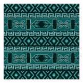 Tribal Aztec Pattern Southwest Design Poster (Voorkant)