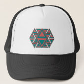 Tribal Aztec Pattern Trucker Hat Baseball Pet (Voorkant)