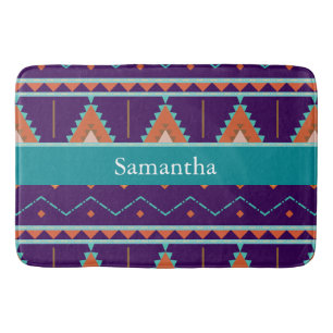 Tribal Aztec - standaard gepatterd aangepast monog Badmat