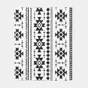 Tribal aztec,  witte achtergrond. fleece deken