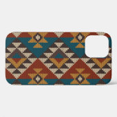 Tribal Aztec wol gebreide textuur. Case-Mate iPhone Case (Achterkant (horizontaal))