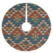 Tribal Aztec wol gebreide textuur. Kerstboom Rok (Voorkant)
