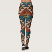 Tribal Aztec wol gebreide textuur. Leggings (Achterkant)