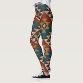 Tribal Aztec wol gebreide textuur. Leggings (Links)