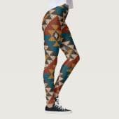 Tribal Aztec wol gebreide textuur. Leggings (Rechts)