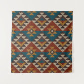 Tribal Aztec wol gebreide textuur. Wandkleed (Voorkant)