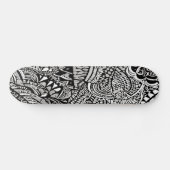Tribal b/w persoonlijk skateboard (Horizontaal)
