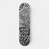 Tribal b/w persoonlijk skateboard (Voorkant)