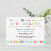 Tribal Baby shower nodigt uit tot genderneutralite Kaart (Staand voorkant)