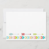 Tribal Baby shower nodigt uit tot genderneutralite Kaart (Achterkant)