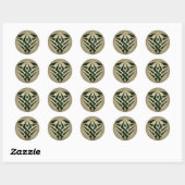 Tribal Badge Ronde Sticker (Vel)