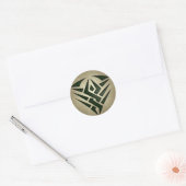 Tribal Badge Ronde Sticker (Envelop)